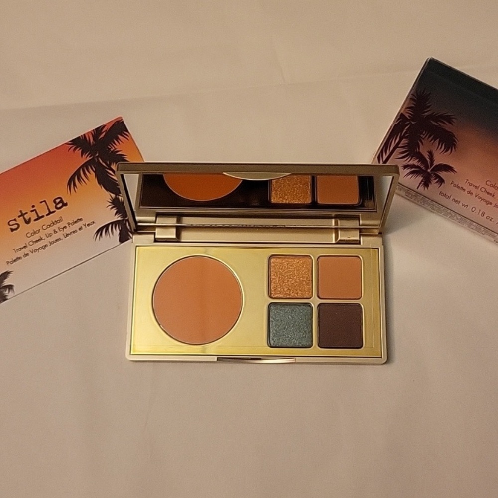 Stila Color Cocktail Cheek Lip and Eye Palette NIB - Picture 3 of 5